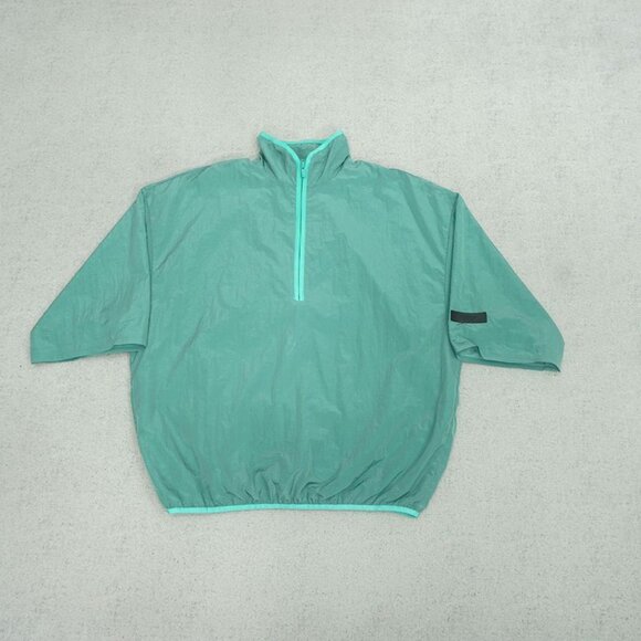 Fear of God Mint Green Half Zip Short Sleeve